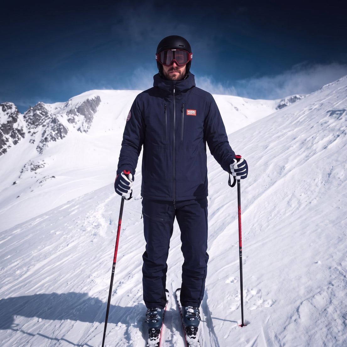 Glacier Pro Navy set – skiing